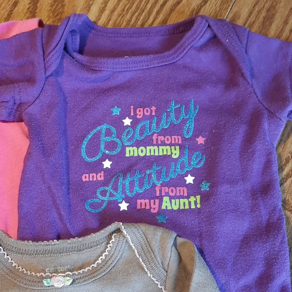 Onesies baby girl 0 to 3 months and one newborn